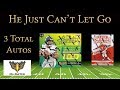 2018 Football Mixer - Someone Can&#39;t Let Go! - 3 Autos and 1 Mem total in the break