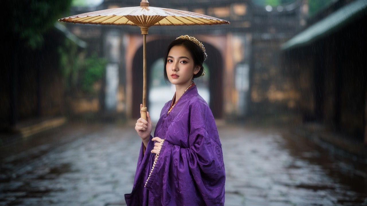 Mưa trên phố Huế - St Minh Kỳ, Thơ Tôn Nữ Thụy Khương - Giọng AI (nữ)