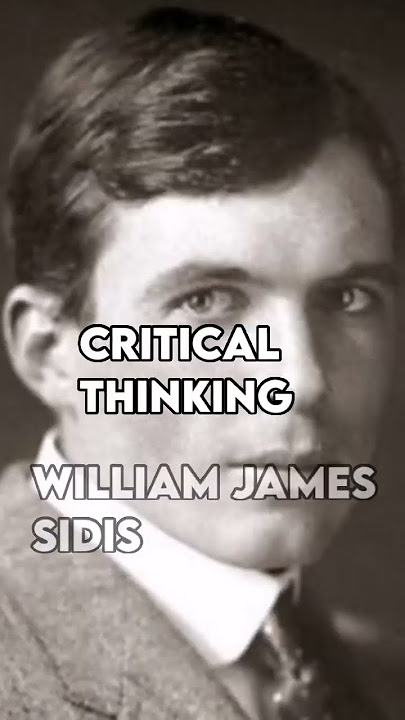 The Youngest Harvard Student Ever, William James Sidis: The Forgotten  Genius 