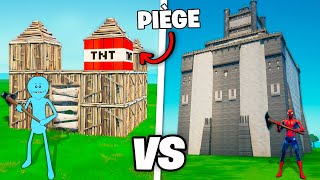 Celui qui construit le Meilleur CHÂTEAU PIÉGÉ GAGNE sur Fortnite !