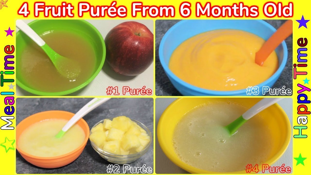 puree food for baby 6 months