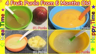 In this video, i will be showing you how to make 4 healthy fruit puree
for 6+ months baby onwards using real ingredients and taste good too!
food is simple it a ...