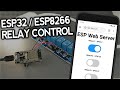 ESP32/ESP8266 Relay Module - Control AC Appliances (Web Server)