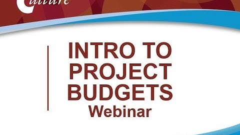 Introduction to Project Budgets