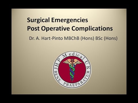 Surgical Emergencies - Post Operative Complications