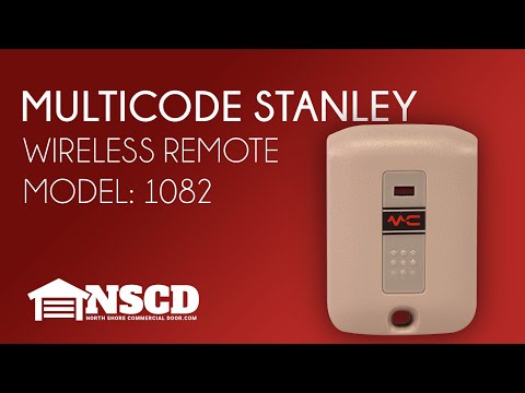 Multi Code Stanley 1082 MCS108210 Mini 1 Button Gate and Garage Door Opener Transmitter