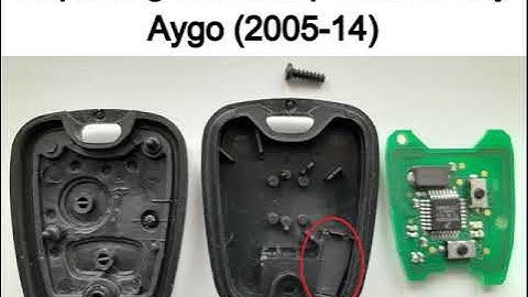 How to replace a lost transponder in an Aygo (2005-14) key