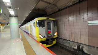 E257系NB-18編成 特急わかしお19号勝浦行き 東京(JE01)発車