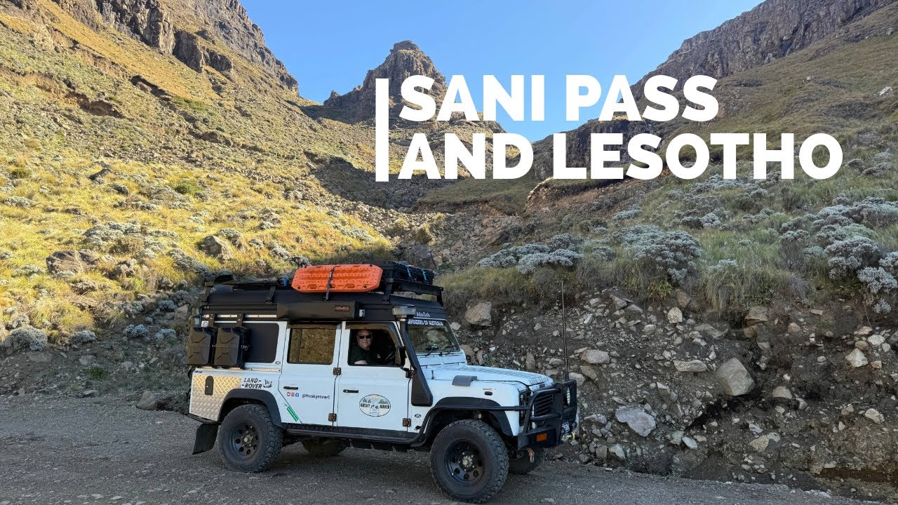 Перевал Сани и Лесото — действительно ли это так сложно? Land Rover Defender, 4x4, крутые гравийн...