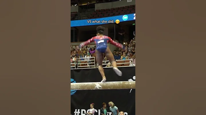 And she somehow saved it🤩 #gymnastics #save #beam #usa