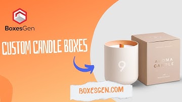 Custom Candle Boxes - BoxesGen #packagingboxes