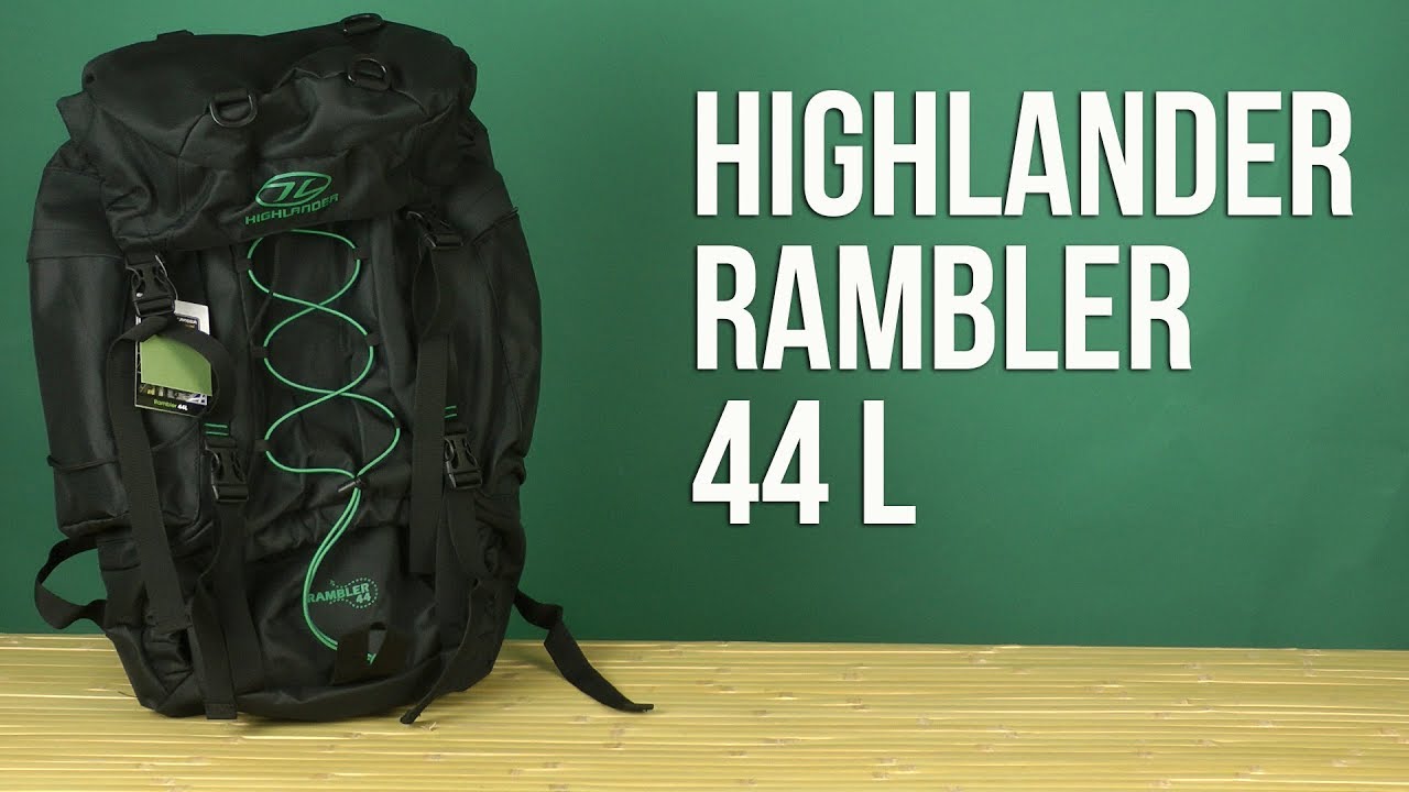 Распаковка Highlander Rambler 44 Black/Forest Green 924208 - YouTube