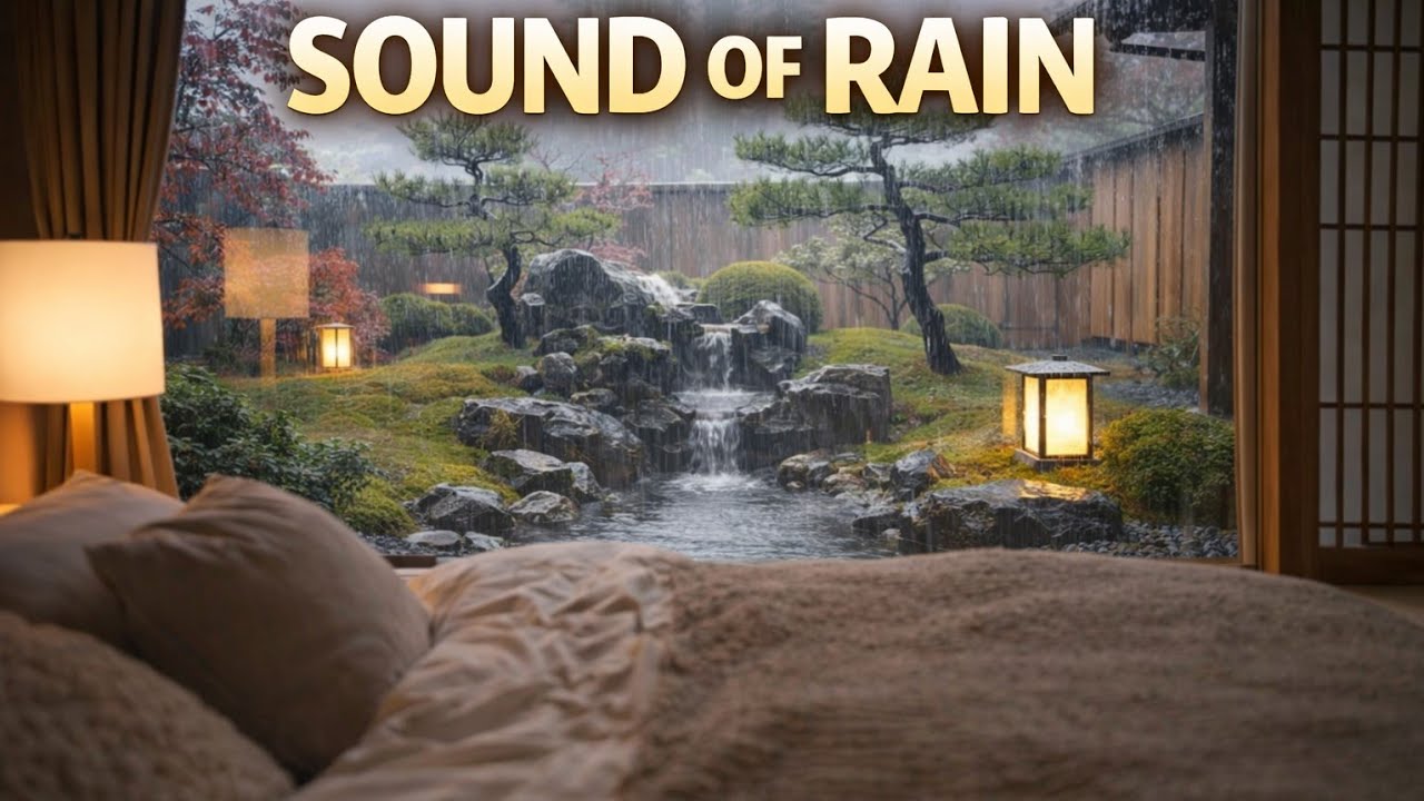Deep Sleep Rain Sounds with Distant Thunder | Ambience ( No Music )