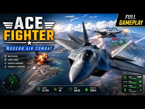 Dominating the Skies in Ace Fighter! ✈️ (Full Gameplay)