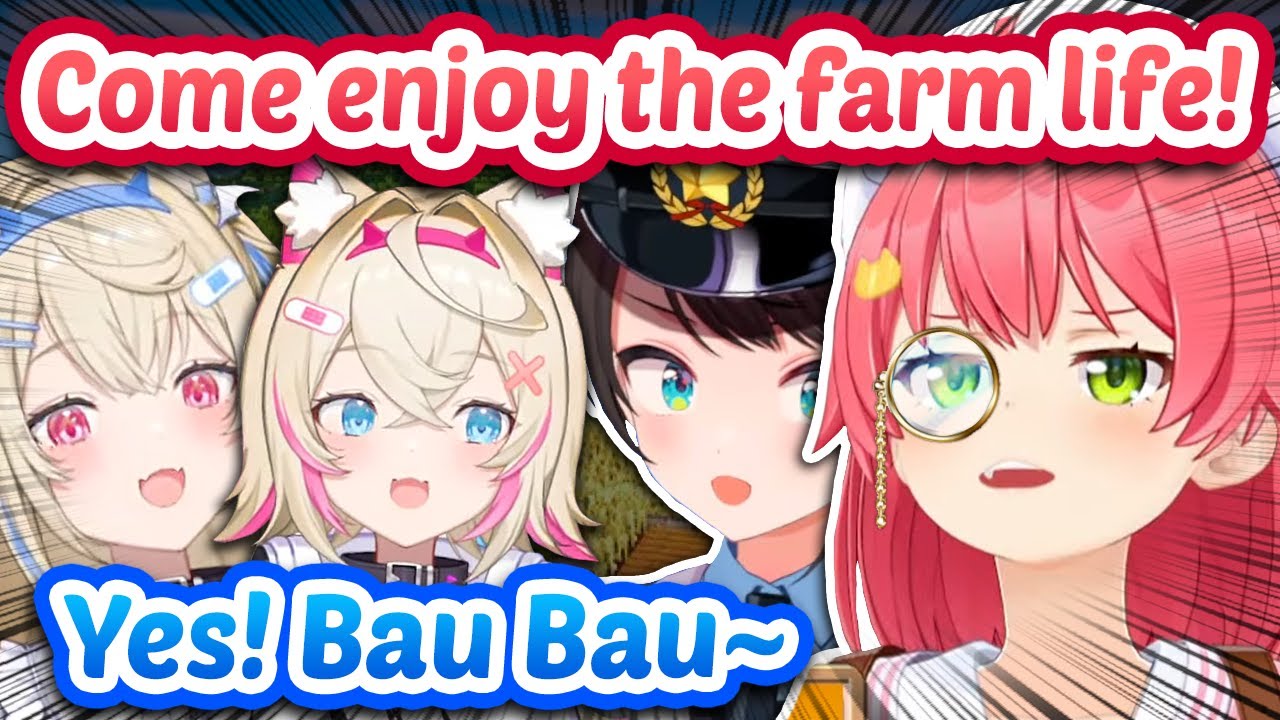 Miko Puts FUWAMOCO To Work For Her Farmers' Mafia 💀 【ENG Sub Hololive】