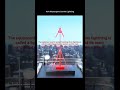 A lightning rod is a metal rod installed at the highest point of a building.