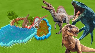 MCPE: How To Make a Mosasaurus, T-Rex & Spinosaurus Farm