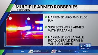 Lexington police investigate abrupt string of local armed robberies