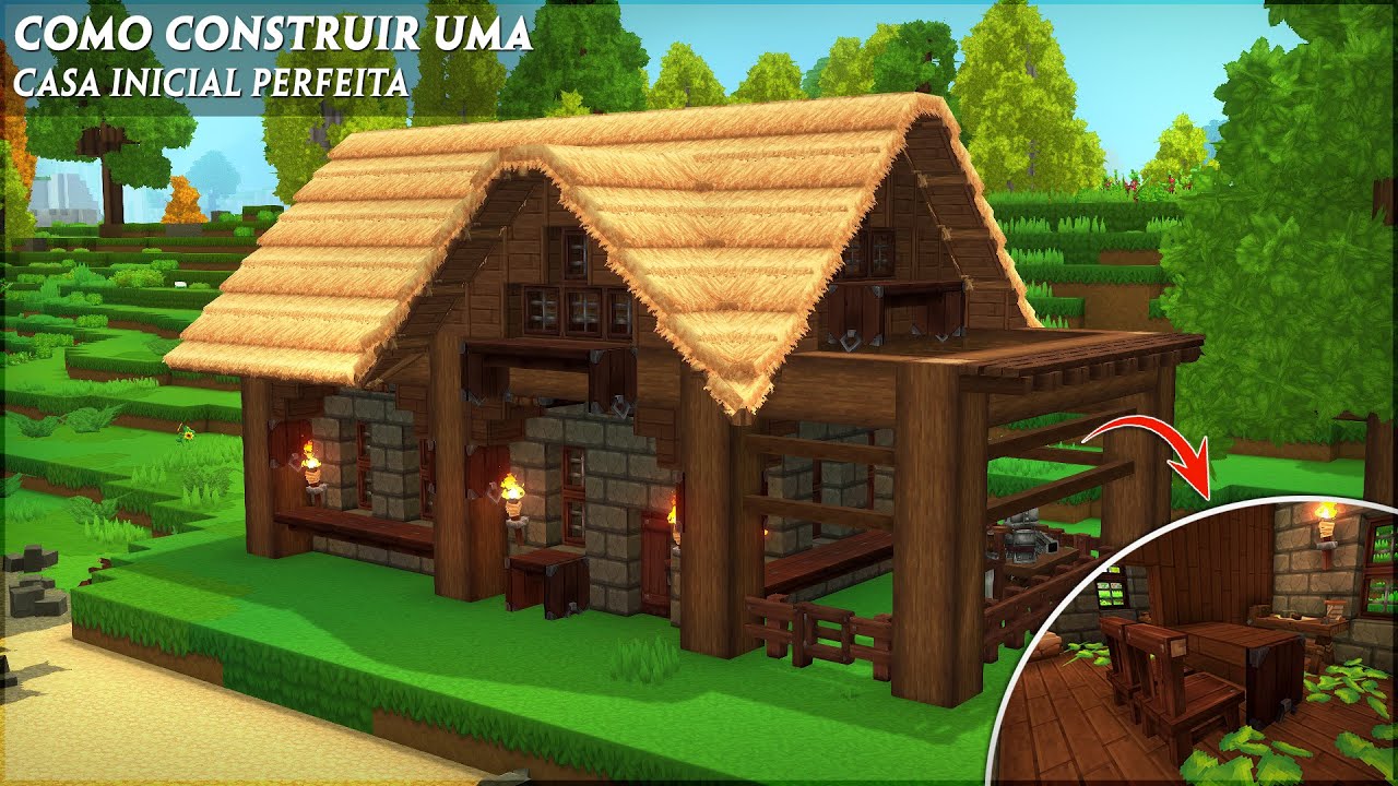 Como Construir uma Casa Inicial Perfeita | Hytale Turorial