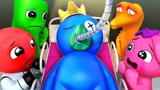 Rainbow Friend 2 - BLUE Has Only 24 HOURS to LIVE!? Blue's Back Story | Rainbow Friends 3D Animation