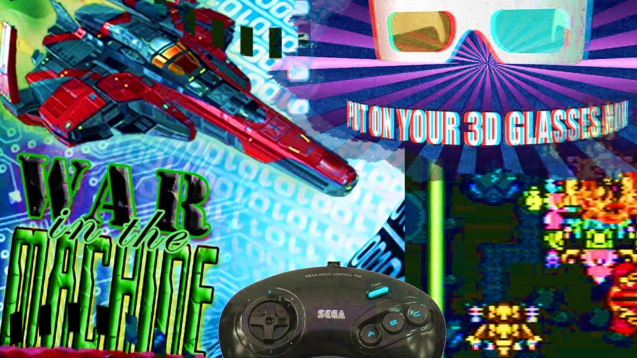 War In The Machine 3D Glasses SEGA Genesis / Mega Drive Arcade Game 1