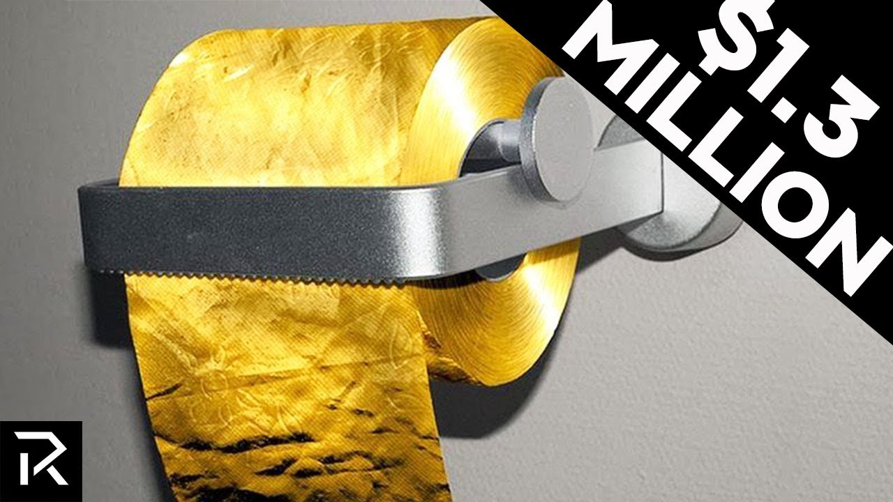 This Gold Toilet Paper Costs $1.3 Million Dollars