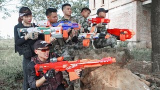 LTT Game Nerf War : Winter Warriors SEAL X Attack Crime group Bandits Nerf Weapon