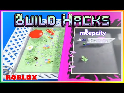 Roblox Meep City How To Build A Secret Garden Or Room Extension Outside The House Or Map Hack Part 4 Youtube - building hacks in roblox meep city