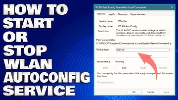 How To Start or Stop WLAN AutoConfig Service in Windows 10/11