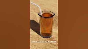 Quick Juice Glass Modelling in Blender 3D #blender #3d #3danimation