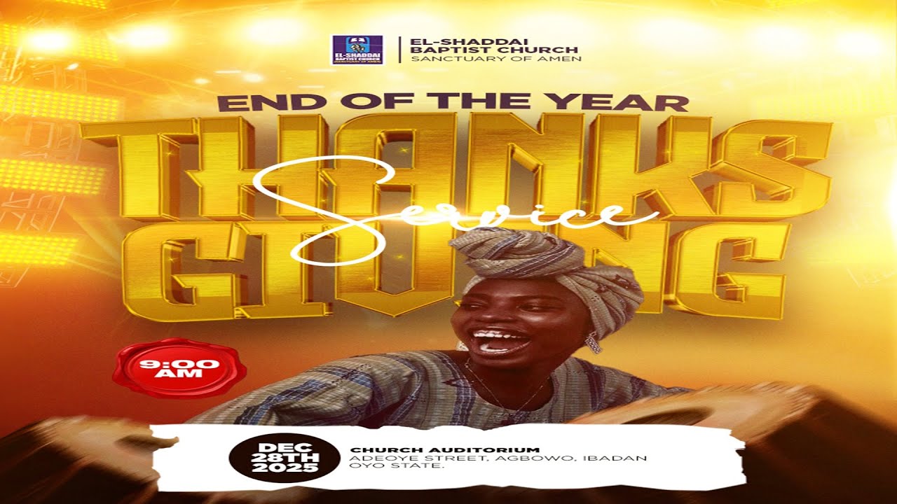 END OF THE YEAR THANKSGIVING | 28DEC25