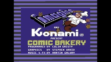 Comic Bakery - C64 Oscilloscope with gameplay