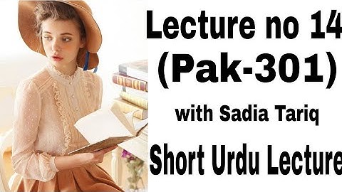 Lecture no 14 (Pak-301)#V.uShort Urdu Lecture With Sadia Tariq