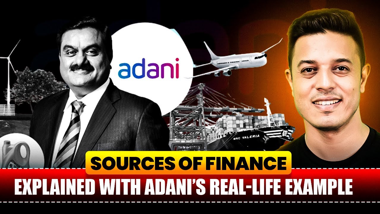 CA Intermediate FM | Sources of Finance Explained With Adani Real-Life Example | CA Swapnil Patni