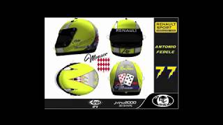 Speed Painting 3D Helmet with Photoshop & 3DsimED - RealFedele7 special Monaco Helmet