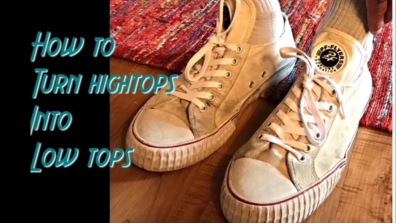 How to turn hightop converse to lowtops 