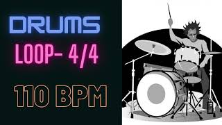 Information Drum Loop- 110 BPM || 4/4 || Practice Along Drum Backing Track || Update