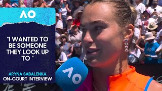 Aryna Sabalenka On-Court Interview | Australian Open 2026 Second Round