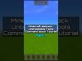 Unbreakable tools MCPE Command - Part 1 #minecraft #commandblock