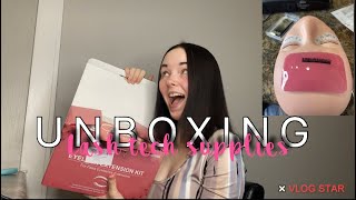Amazon unboxing || unboxing the beginner lash tech starter kit + everything you need to start!!