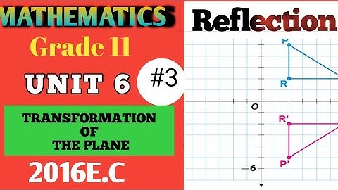 Grade 11 Maths Unit 6 Transformation of The Plane|| Part 3 Exercise 6.4||New Curriculum