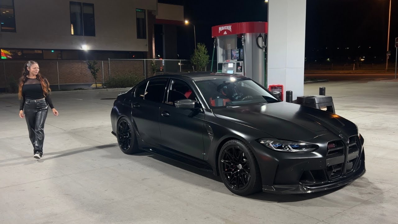 Первая ночная поездка от первого лица на моем BMW M3 COMP