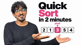 Quick Sort Explained Visually in under 2 minutes (Animated with Code)
