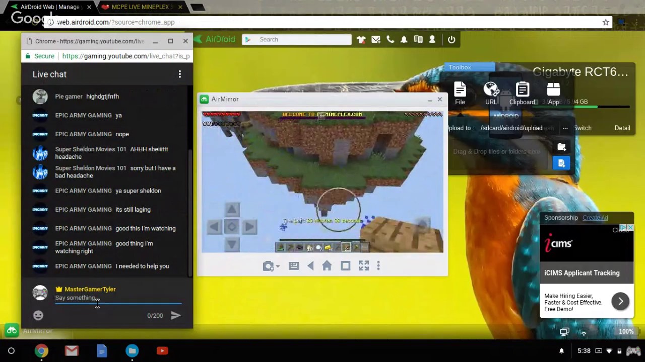 MCPE LIVE MINEPLEX SERVER MINIGAMES!!!! - YouTube