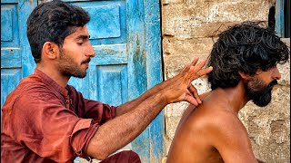 INDIAN STREET MASSAGE ASMR | DEEP SLEEP HEAD &amp; BACK MASSAGE EXPERIENCE [ASMRUBAID]