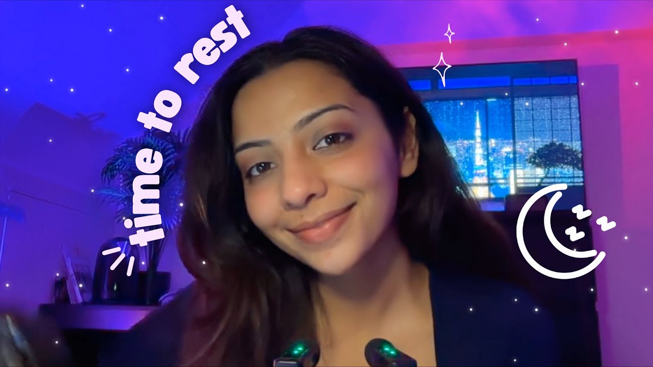 eyes-closed guided sleep asmr | simple exercises, visualisation, countdown