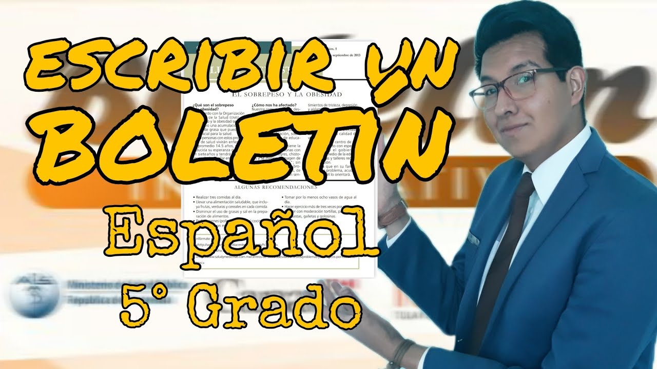DIFUNDIR ACONTECIMIENTOS A TRAVÉS DE UN BOLETÍN INFORMATIVO | ESPAÑOL 5