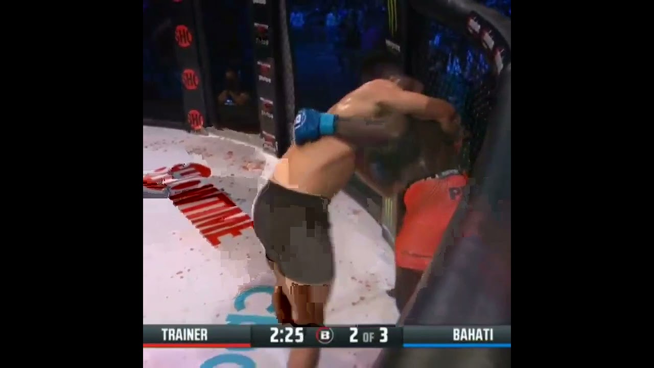 Luke Trainer makes the KO look easy against Yannick Bahati
