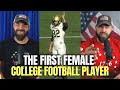 The First Female College Football Player