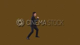 Cinemastock - Greenscreen - Male Spy Blocks With His Arms